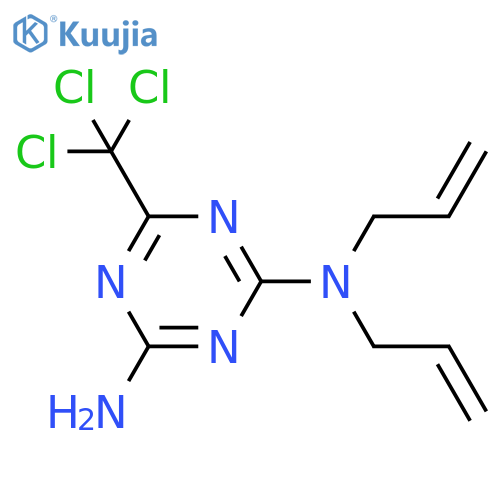 1,3,5-Triazine-2,4-diamine,N2,N4-di-2-propen-1-yl-6-(trichloromethyl)- structure