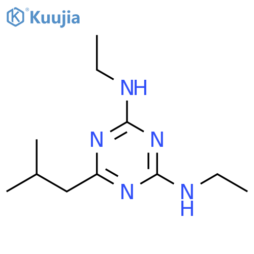 1,3,5-Triazine-2,4-diamine,N2,N4-diethyl-6-(2-methylpropyl)- structure