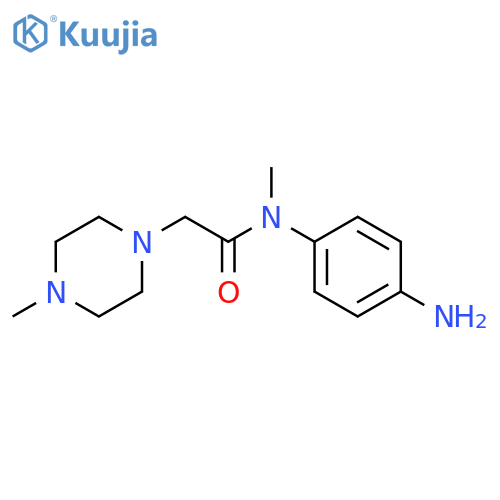 N-(4-Aminophenyl)-N-methyl-2-(4-methylpiperazin-1-yl)acetamide structure