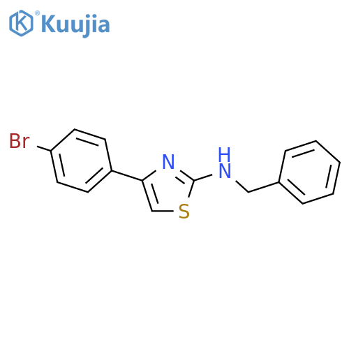 N-benzyl-4-(4-bromophenyl)-1,3-thiazol-2-amine structure