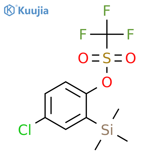 4-Chloro-2-(trimethylsilyl)phenyl trifluoromethanesulfonate structure