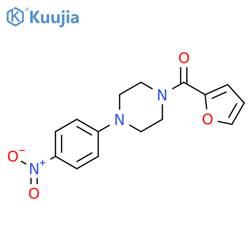 Piperazine, 1-(2-furanylcarbonyl)-4-(4-nitrophenyl)- structure