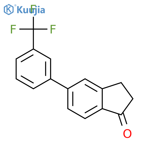 5-(3-(Trifluoromethyl)phenyl)-2,3-dihydro-1H-inden-1-one structure