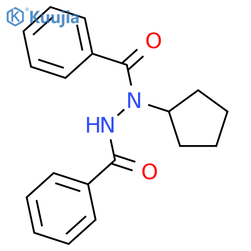 Benzoic acid, 2-benzoyl-1-cyclopentylhydrazide structure
