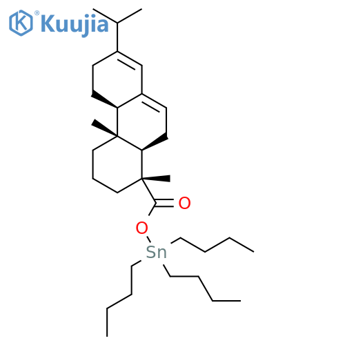 Stannane,tributyl[[[(1R,4aR,4bR,10aR)-1,2,3,4,4a,4b,5,6,10,10a-decahydro-1,4a-dimethyl-7-(1-methylethyl)-1-phenanthrenyl]carbonyl]oxy]-(9CI) structure