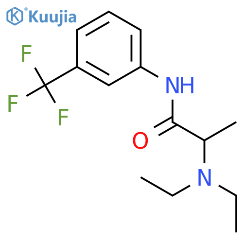 Propanamide, 2-(diethylamino)-N-[3-(trifluoromethyl)phenyl]- structure
