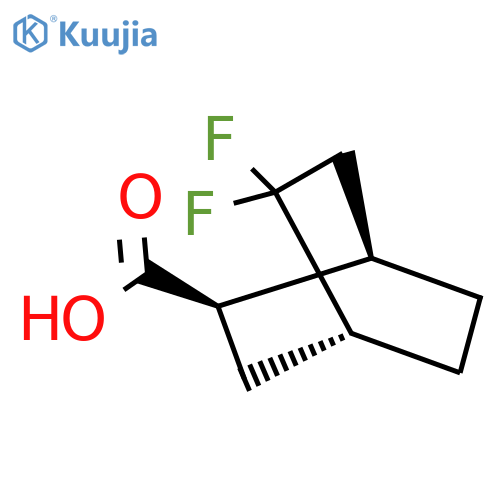 rac-(1R,2R,4R)-5,5-difluorobicyclo2.2.2octane-2-carboxylic acid structure
