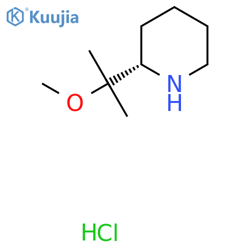 (2S)-2-(2-methoxypropan-2-yl)piperidine hydrochloride structure