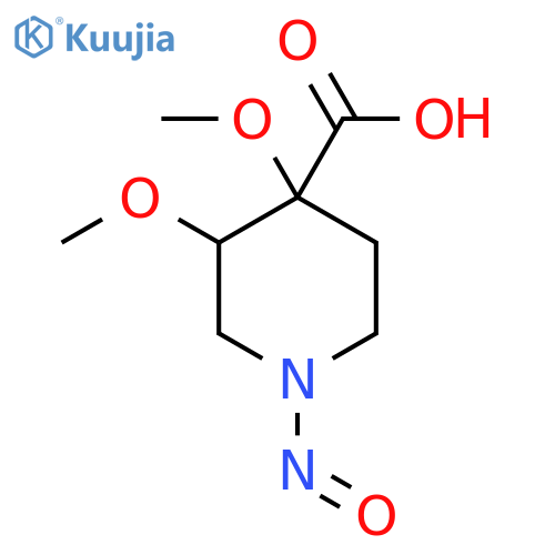 3,4-Dimethoxy-1-nitrosopiperidine-4-carboxylic acid structure