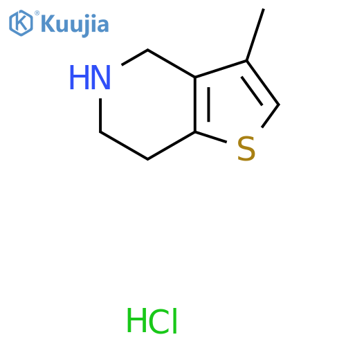 3-methyl-4H,5H,6H,7H-thieno3,2-cpyridine hydrochloride structure