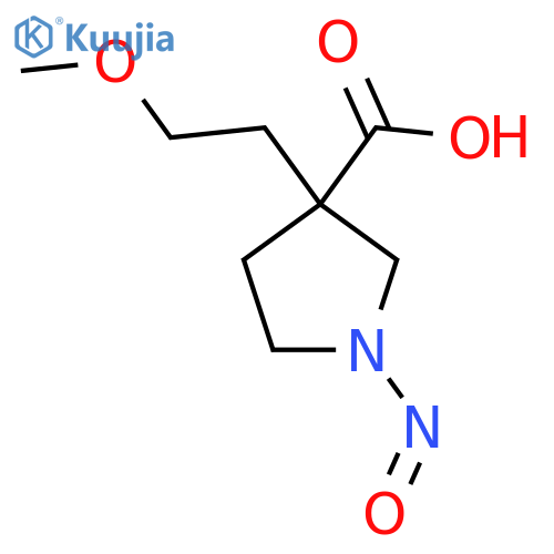 3-(2-Methoxyethyl)-1-nitrosopyrrolidine-3-carboxylic acid structure