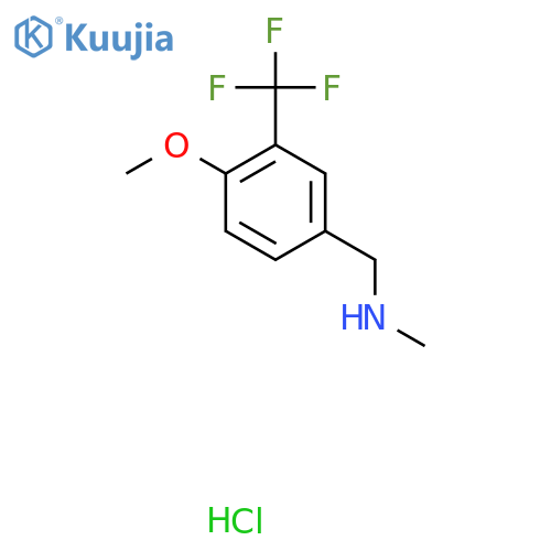 {4-methoxy-3-(trifluoromethyl)phenylmethyl}(methyl)amine hydrochloride structure