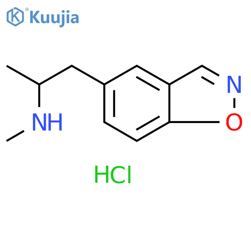 1-(1,2-benzoxazol-5-yl)propan-2-yl](methyl)amine hydrochloride structure