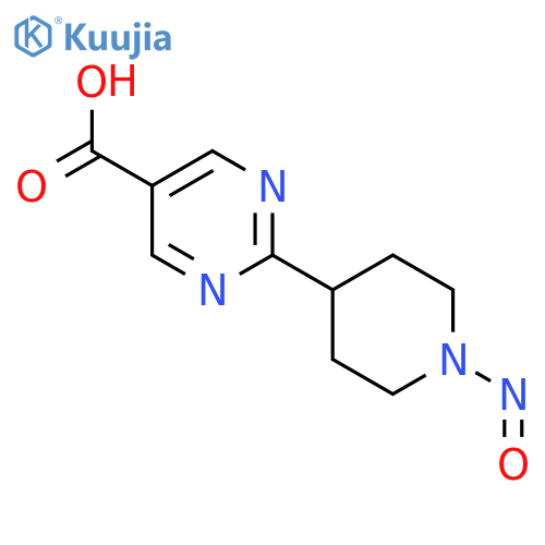 2-(1-Nitrosopiperidin-4-yl)pyrimidine-5-carboxylic acid structure