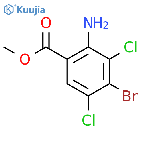 Methyl 2-amino-4-bromo-3,5-dichlorobenzoate structure