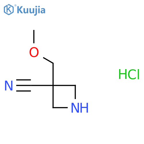 3-(Methoxymethyl)azetidine-3-carbonitrile hydrochloride structure