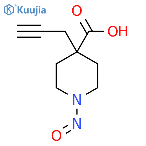 1-Nitroso-4-(prop-2-yn-1-yl)piperidine-4-carboxylic acid structure