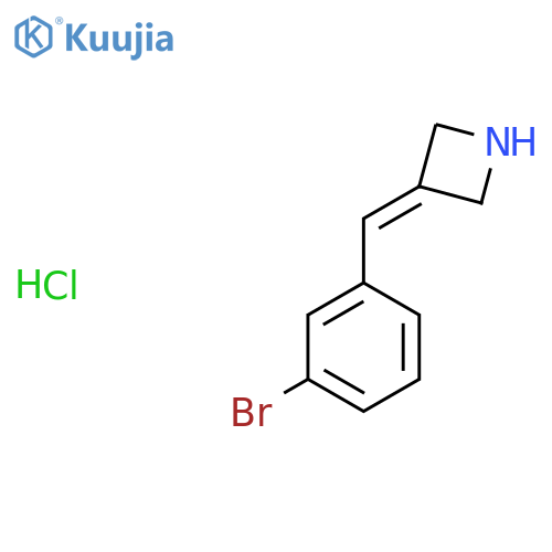 3-(3-bromophenyl)methylideneazetidine hydrochloride structure