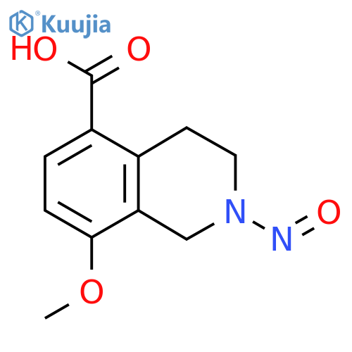 8-Methoxy-2-nitroso-1,2,3,4-tetrahydroisoquinoline-5-carboxylic acid structure