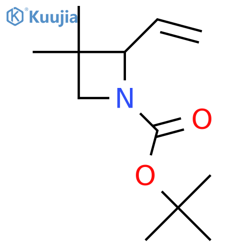 Tert-butyl 2-ethenyl-3,3-dimethylazetidine-1-carboxylate structure