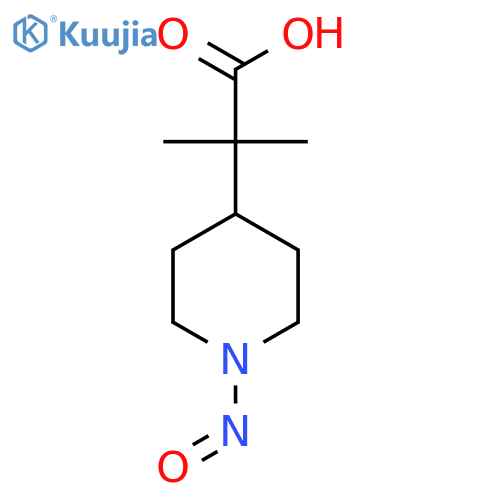 2-Methyl-2-(1-nitrosopiperidin-4-yl)propanoic acid structure