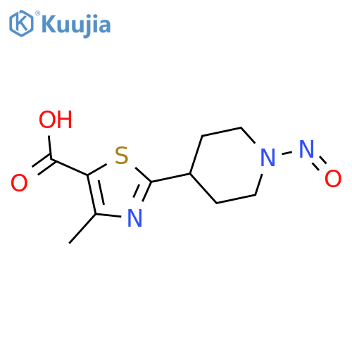 4-Methyl-2-(1-nitrosopiperidin-4-yl)-1,3-thiazole-5-carboxylic acid structure