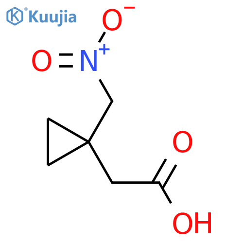 2-1-(nitromethyl)cyclopropylacetic acid structure