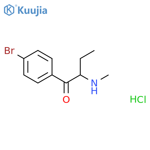 1-(4-Bromophenyl)-2-(methylamino)butan-1-one hydrochloride structure