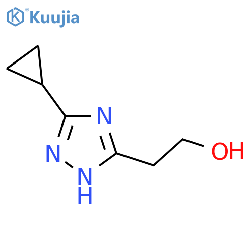 2-(5-cyclopropyl-4H-1,2,4-triazol-3-yl)ethan-1-ol structure