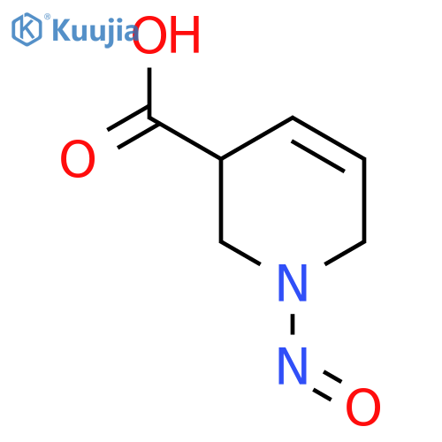 1-Nitroso-1,2,3,6-tetrahydropyridine-3-carboxylic acid structure