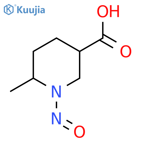 6-Methyl-1-nitrosopiperidine-3-carboxylic acid structure