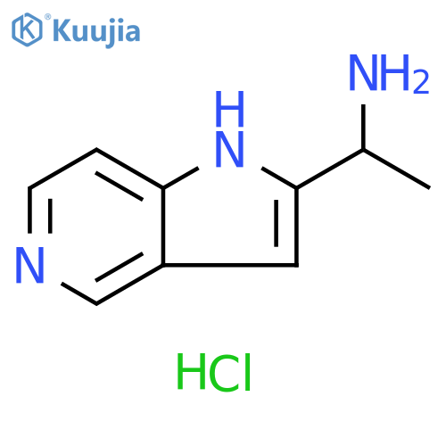1-{1H-pyrrolo3,2-cpyridin-2-yl}ethan-1-amine dihydrochloride structure