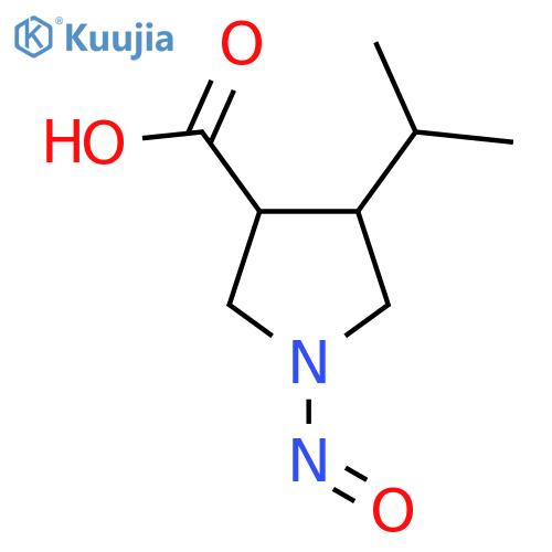 1-Nitroso-4-(propan-2-yl)pyrrolidine-3-carboxylic acid structure