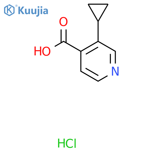 3-Cyclopropylpyridine-4-carboxylic acid hydrochloride structure