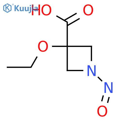 3-Ethoxy-1-nitrosoazetidine-3-carboxylic acid structure