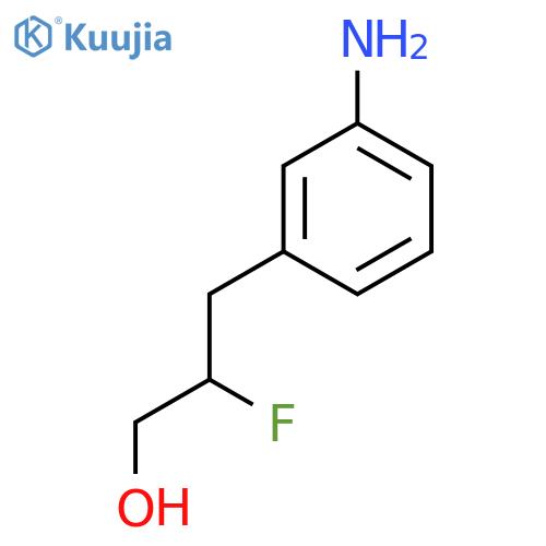 3-(3-Aminophenyl)-2-fluoropropan-1-ol structure