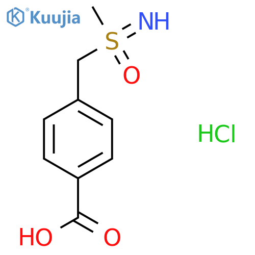 4-{imino(methyl)oxo-lambda6-sulfanylmethyl}benzoic acid hydrochloride structure
