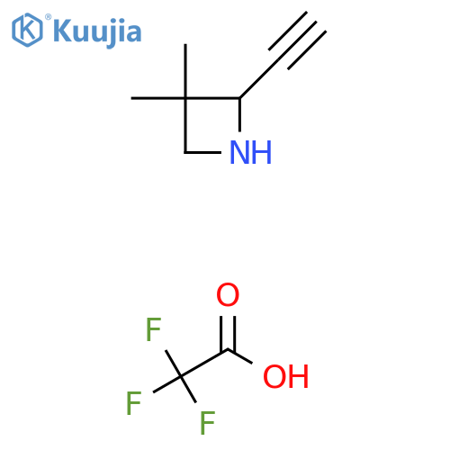 2-ethynyl-3,3-dimethylazetidine, trifluoroacetic acid structure