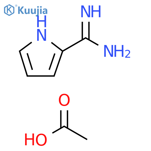 1H-pyrrole-2-carboximidamide, acetic acid structure