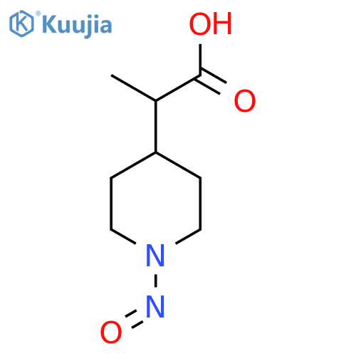 2-(1-Nitrosopiperidin-4-yl)propanoic acid structure