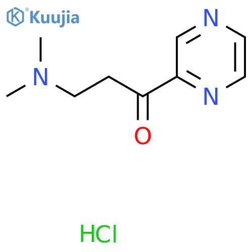 3-(Dimethylamino)-1-(pyrazin-2-yl)propan-1-one hydrochloride structure