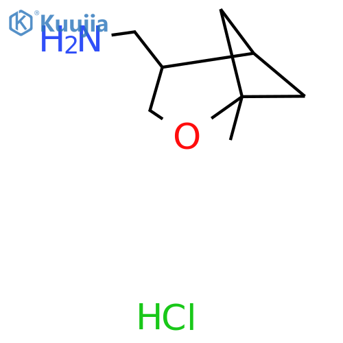 1-{1-Methyl-2-oxabicyclo[3.1.1]heptan-4-yl}methanamine hydrochloride structure
