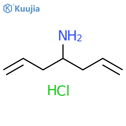 hepta-1,6-dien-4-amine hydrochloride structure