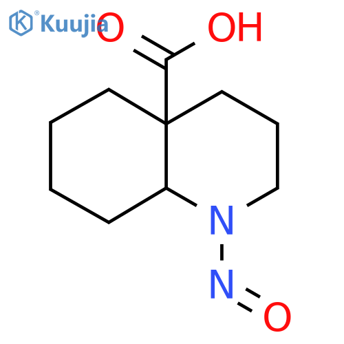 1-Nitroso-decahydroquinoline-4a-carboxylic acid structure