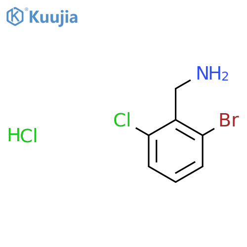 1-(2-Bromo-6-chlorophenyl)methanamine hydrochloride structure