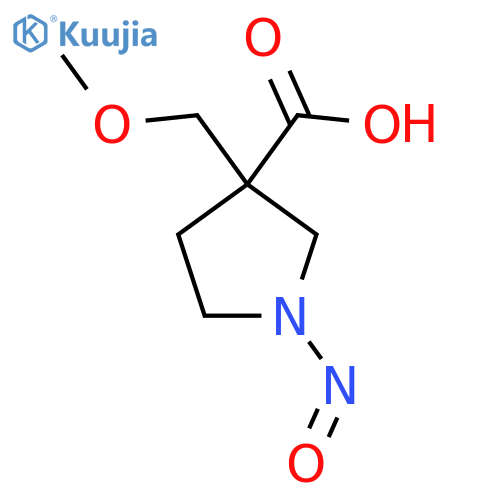 3-(Methoxymethyl)-1-nitrosopyrrolidine-3-carboxylic acid structure