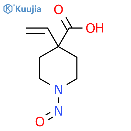 4-Ethenyl-1-nitrosopiperidine-4-carboxylic acid structure