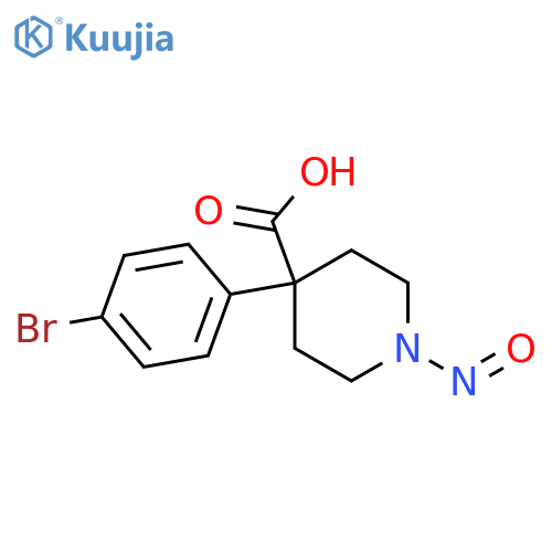 4-(4-Bromophenyl)-1-nitrosopiperidine-4-carboxylic acid structure