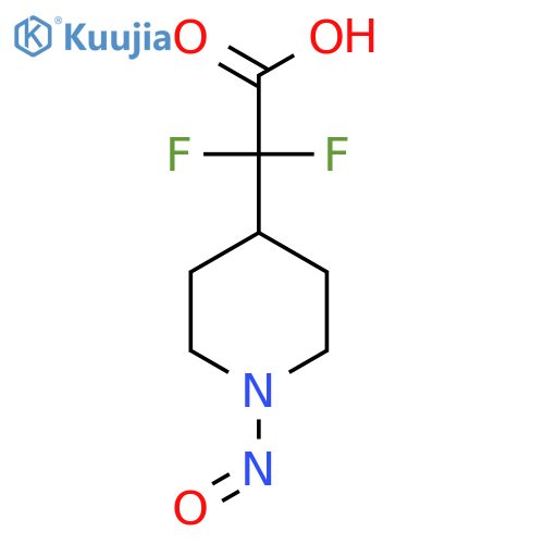 2,2-Difluoro-2-(1-nitrosopiperidin-4-yl)acetic acid structure