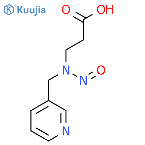 3-{nitroso(pyridin-3-yl)methylamino}propanoic acid structure